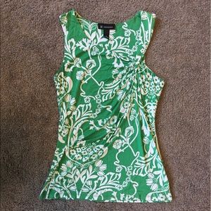 SALE! 3/15$ I.N.C Faux-wrap Floral Top